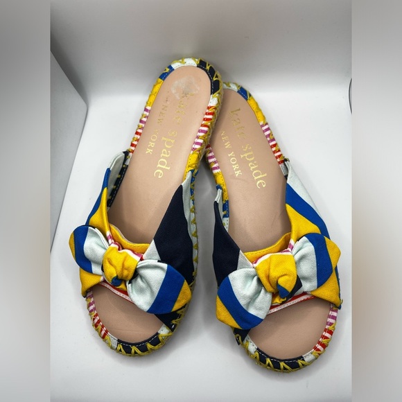 Kate Spade Saltie Shore Slip-On Espradrille Sandal Multi-Color Size 6.5 - Picture 2 of 9
